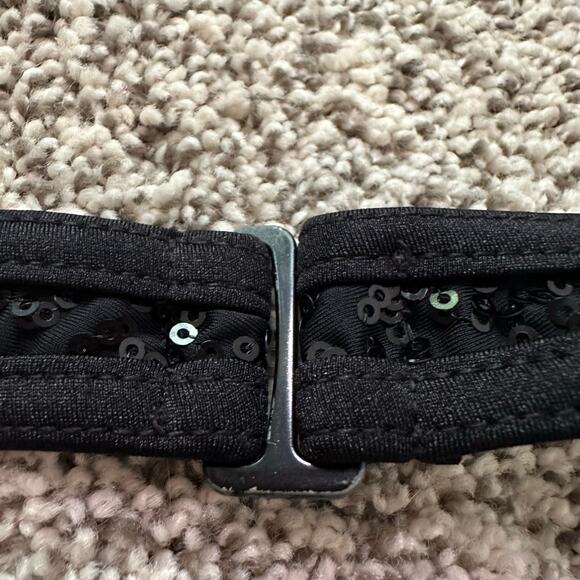 Weissman Black Sequin Crop Top - Picture 4 of 8